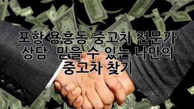 포항 용흥동 중고차 전문가 상담 : 믿을 수 있는 나만의 중고차 찾기