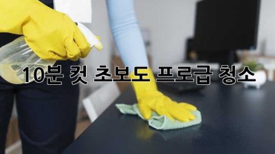 ⏰ 10분 컷! 초보도 프로급 청소🧹✨